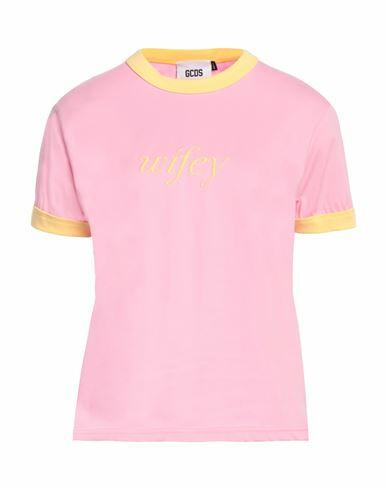 Gcds Woman T-shirt Pink Cotton Cover