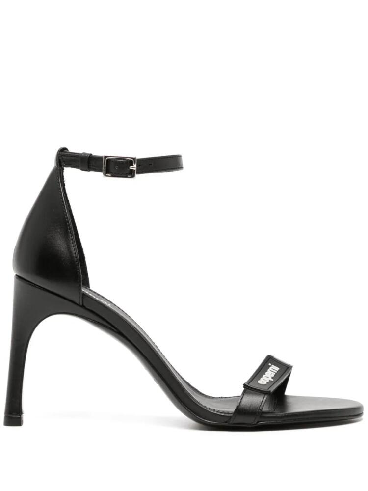 Coperni 90mm strappy leather sandals - Black Cover