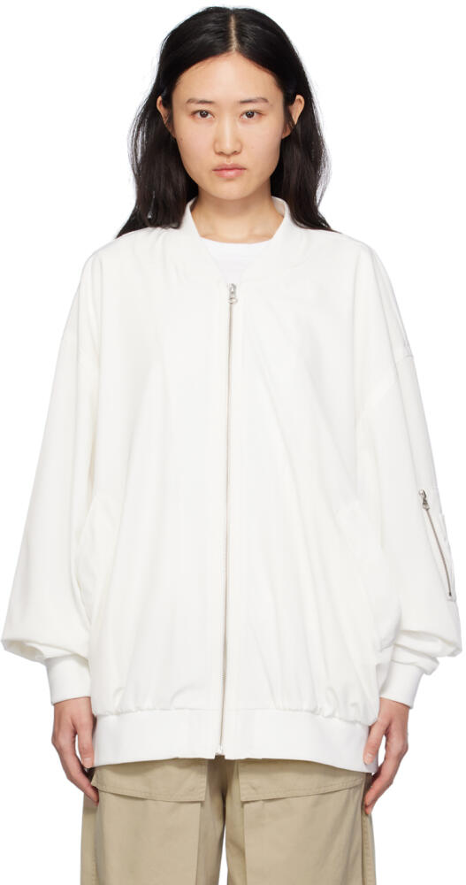 MM6 Maison Margiela Off-White Zip Bomber Jacket Cover