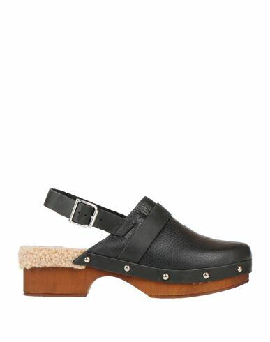 Ottod'ame Woman Mules & Clogs Black Soft Leather Cover