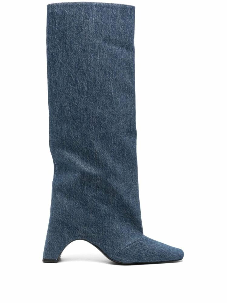 Coperni 100mm Bridge boots - Blue Cover