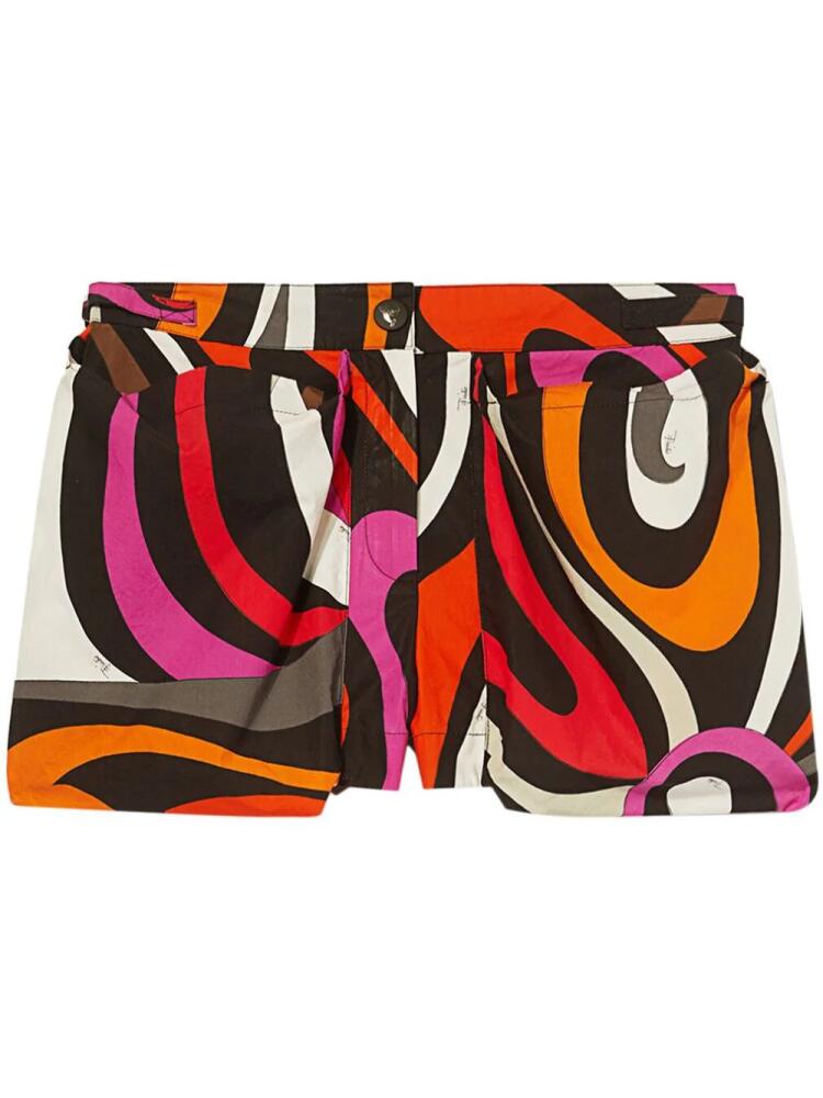 PUCCI graphic-print mini shorts - Black Cover