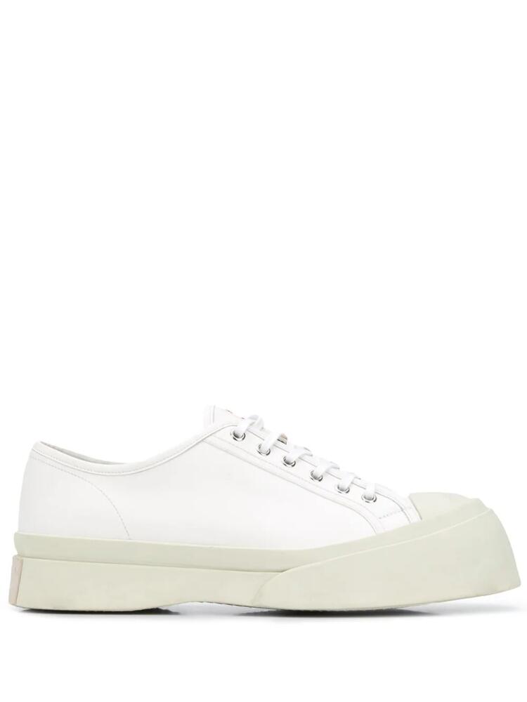 Marni Pablo leather flatform sneakers - White Cover