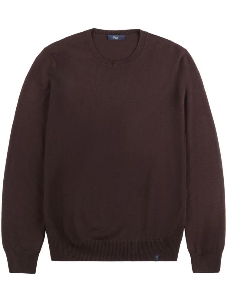 Fay Maglia Girocollo sweater - Brown Cover