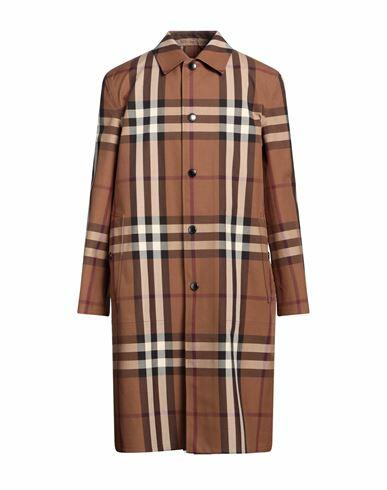 Burberry Man Overcoat & Trench Coat Brown Cotton Cover