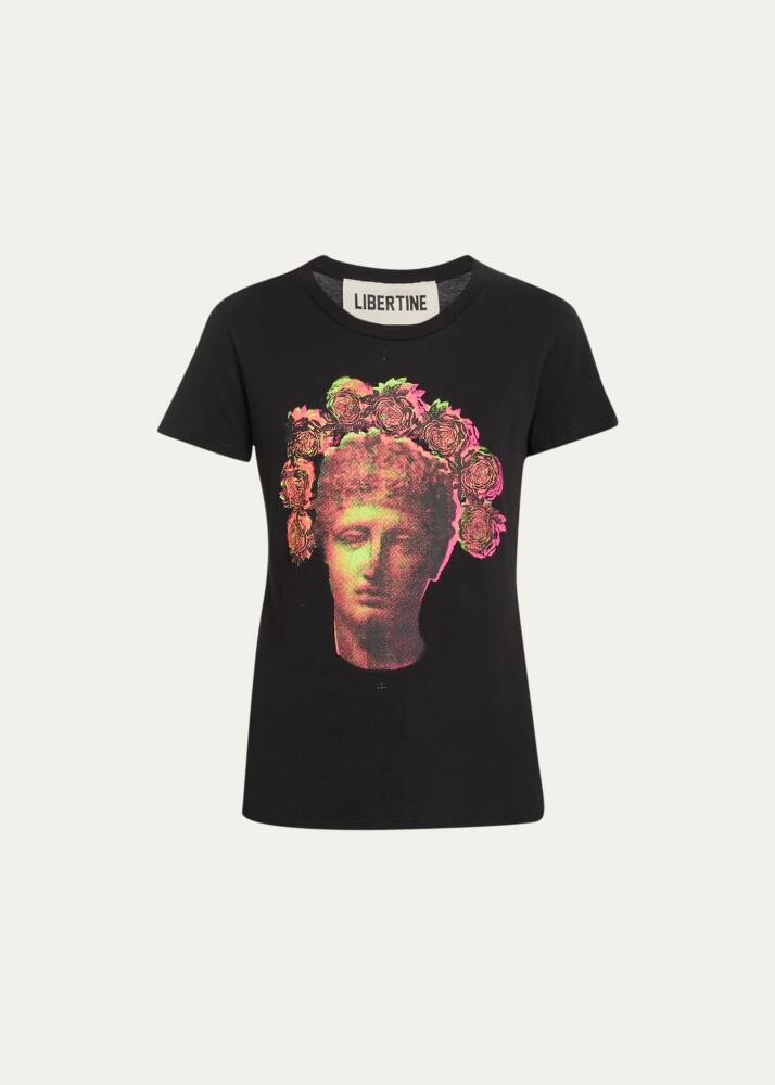 Libertine Flower Crown Printed T-Shirt Cover