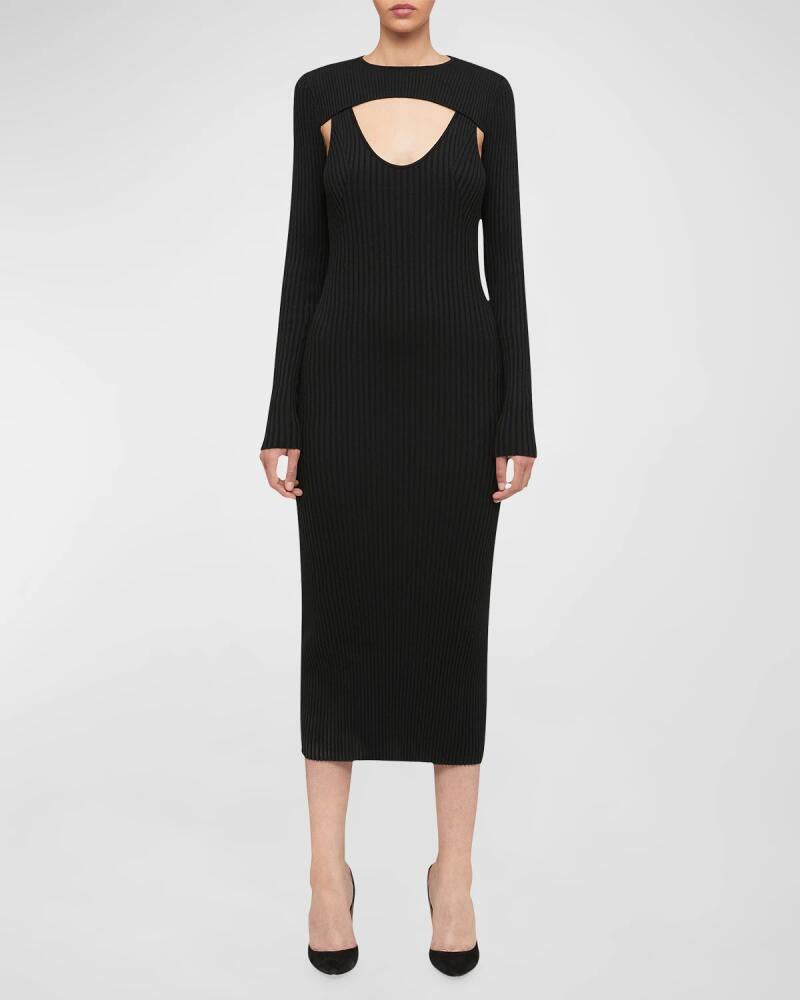 Wolford x Simkhai Cutout Knit Midi Dress Cover