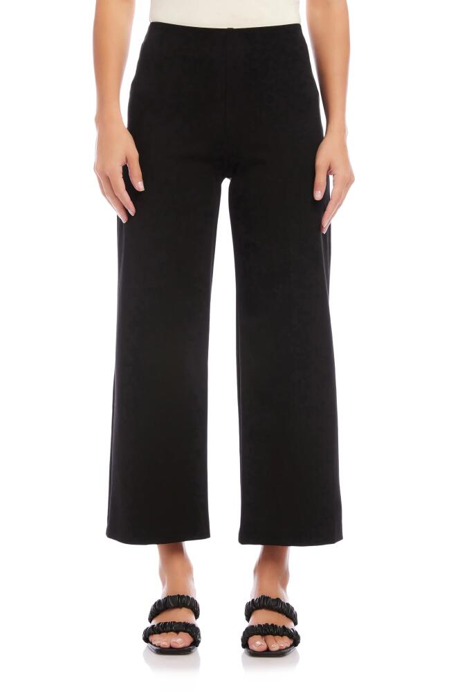 FIFTEEN TWENTY High Waist Crop Wide Leg Pants in Black Cover