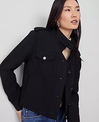 Ann Taylor Moto Bomber Jacket Cover