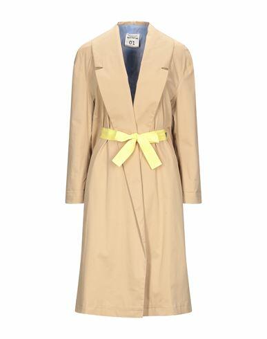 Semicouture Woman Overcoat & Trench Coat Beige Cotton, Elastane Cover