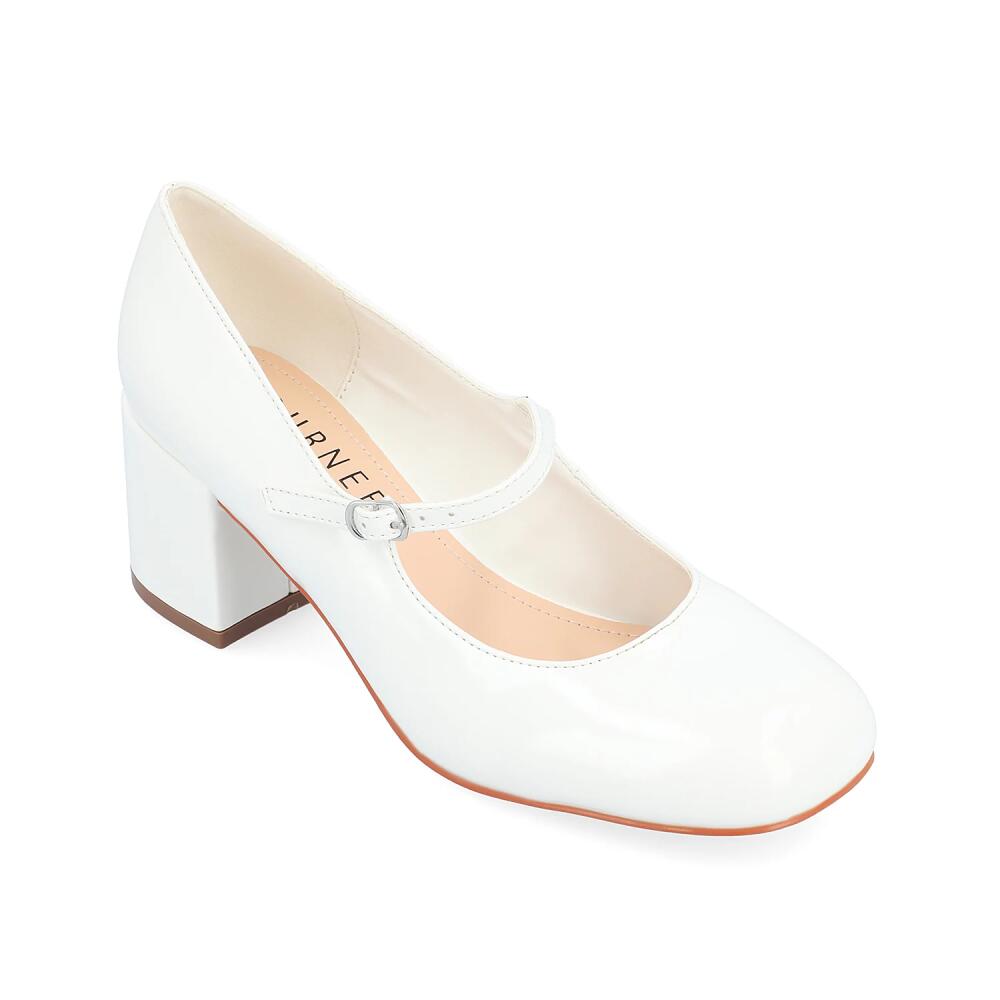 Journee Collection Okenna Mary Jane Pump | Women's | White Cover