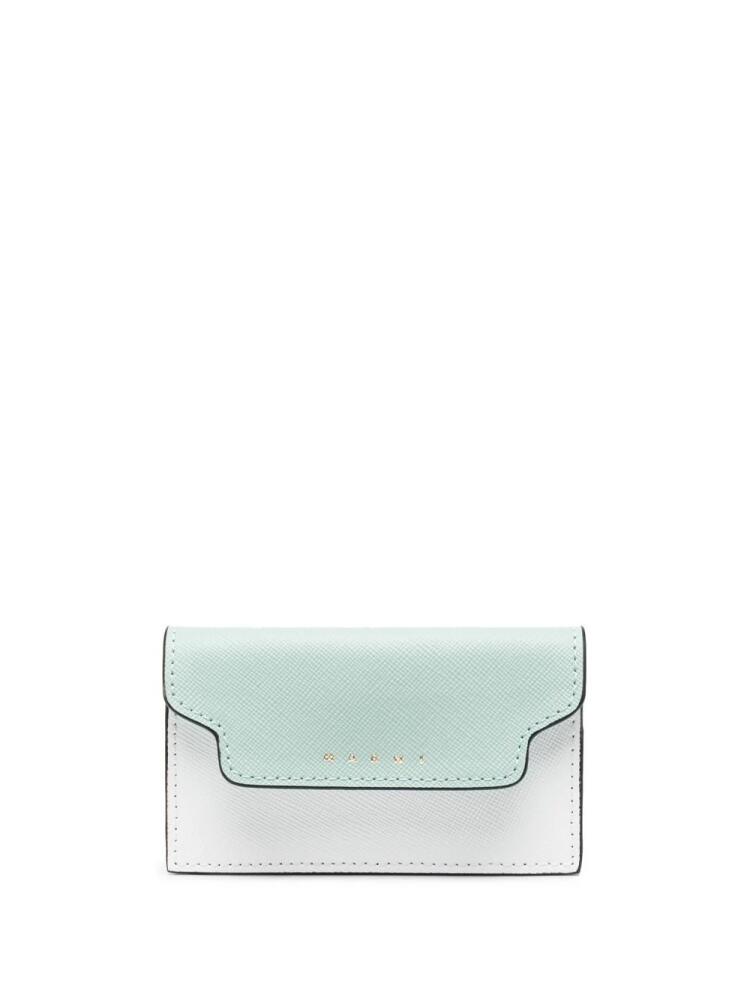 Marni Saffiano leather card case - Green Cover