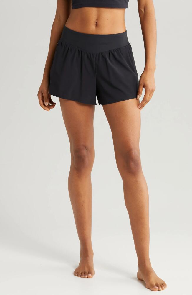 zella All Sport High Waist Shorts in Black Cover