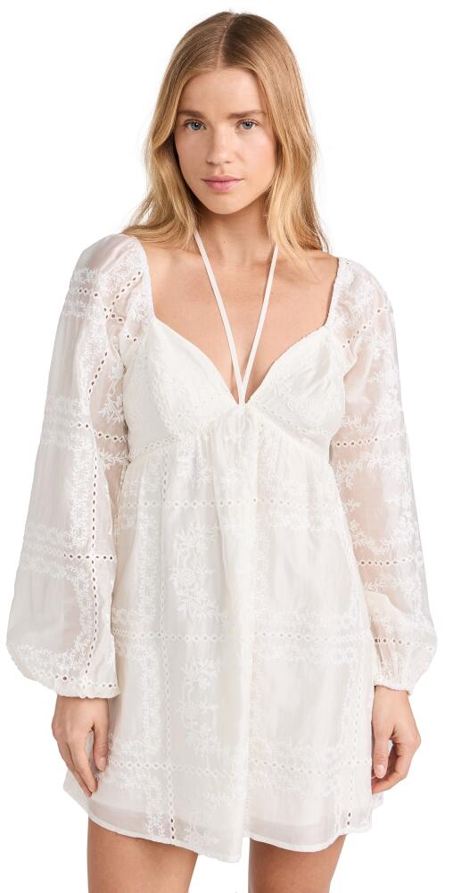 Lost + Wander Somerset Meadow Mini Dress Off White Cover