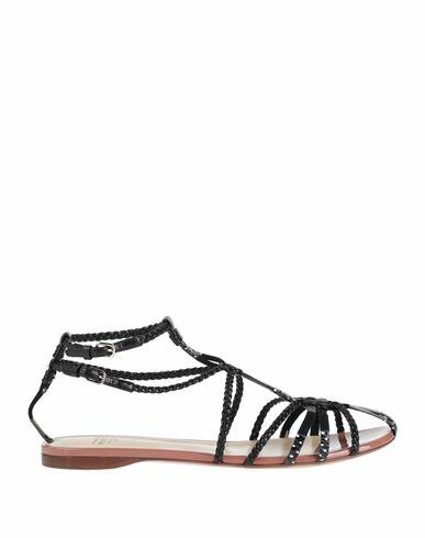 Francesco Russo Woman Sandals Black Soft Leather Cover