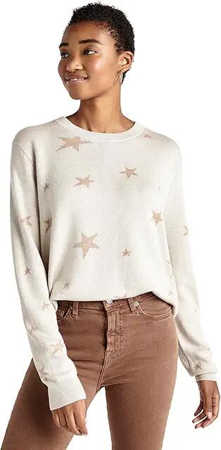 Splendid Natalie Star Sweater (White Sand) Women's Sweater Cover