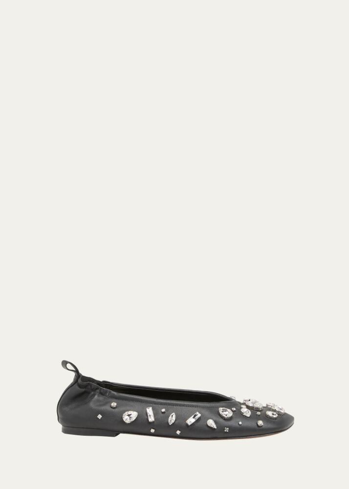 3.1 Phillip Lim Crystal Stud Leather Ballerina Flats Cover