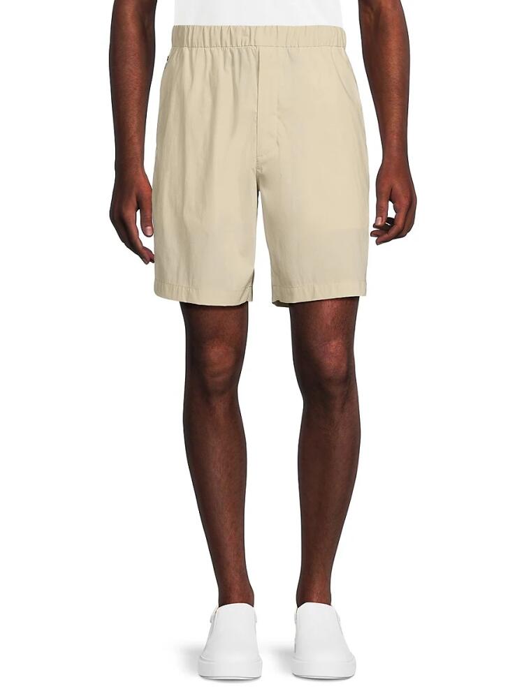 Theory Men's Glenn Solid Shorts - Beige Cover