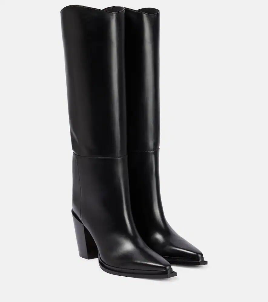 Jimmy Choo Cece 80 leather knee-high boots Cover