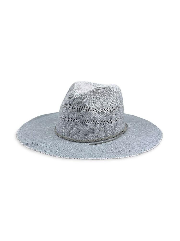 MARCUS ADLER Women's Ombré Straw Panama Hat - Blue Cover