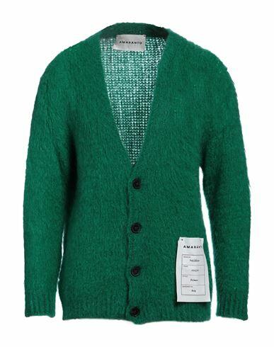 Amaranto Man Cardigan Green Mohair wool, Acrylic, Polyamide, Elastane Cover