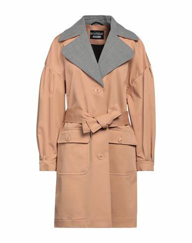 Boutique Moschino Woman Overcoat & Trench Coat Camel Cotton, Elastane, Polyester, Virgin Wool Cover