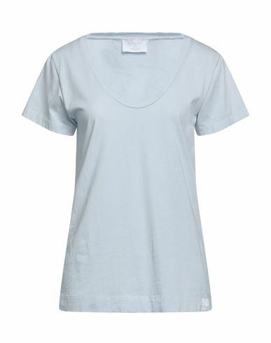 Daniele Fiesoli Woman T-shirt Sky blue Cotton Cover