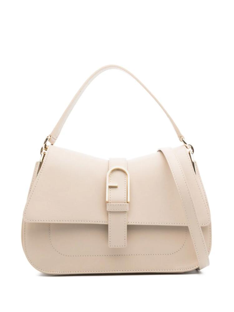 Furla medium Flow leather tote bag - Neutrals Cover