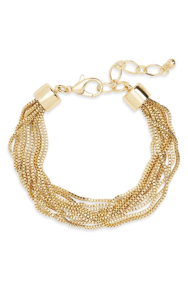 Nordstrom Multistrand Box Chain Bracelet in Gold Cover