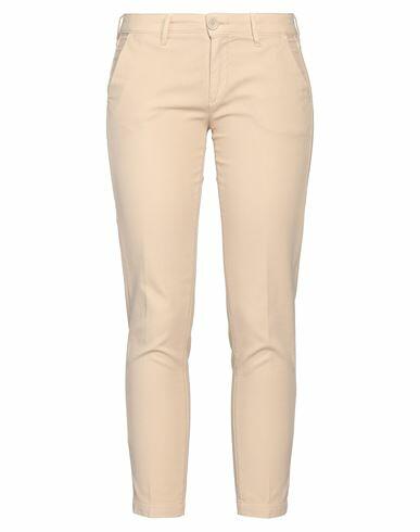 Barba Napoli Woman Pants Beige Cotton, Elastane Cover