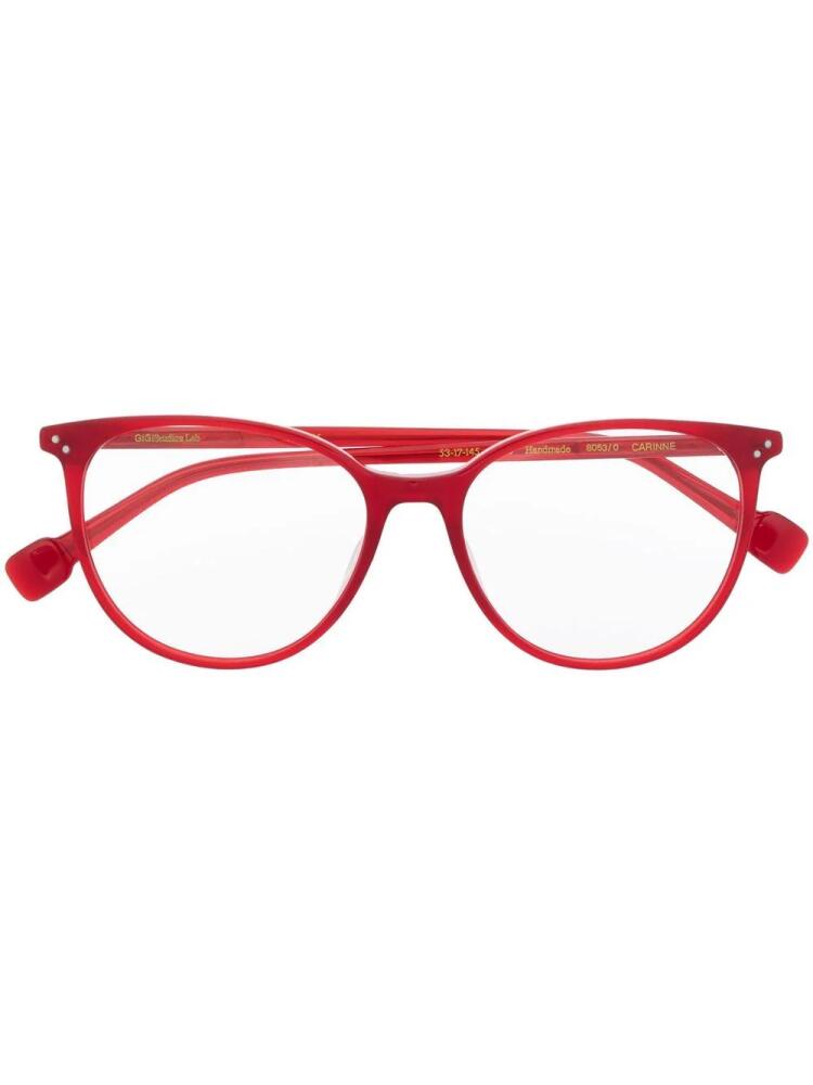 GIGI STUDIOS rounded frame glasses - Red Cover