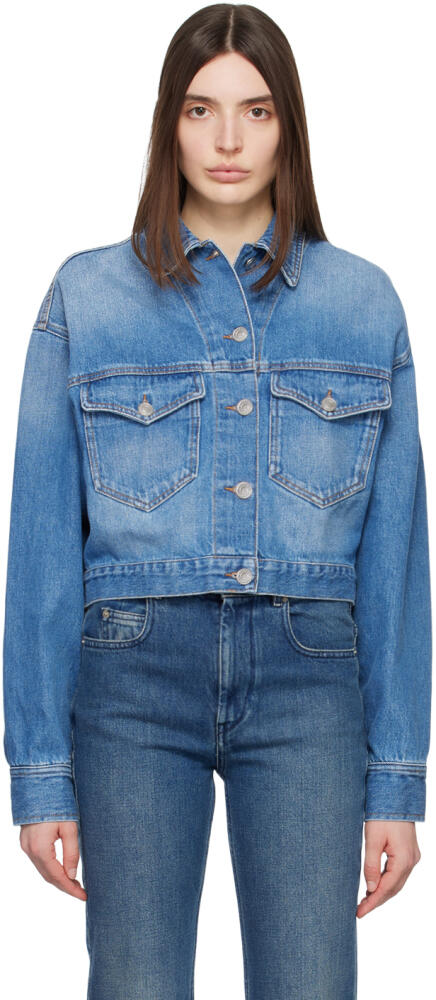 Isabel Marant Etoile Blue Tadia Denim Jacket Cover