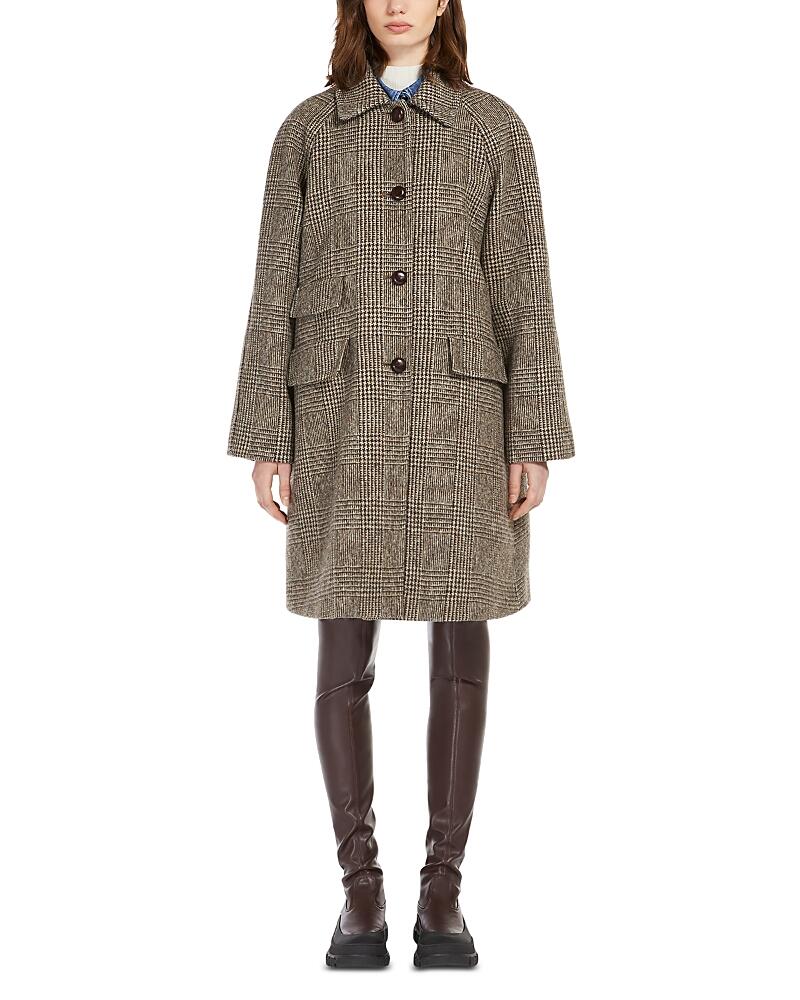 Weekend Max Mara Pitone Plaid Coat Cover