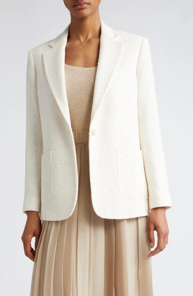 Eleventy Bouclé Blazer in Ivory Cover