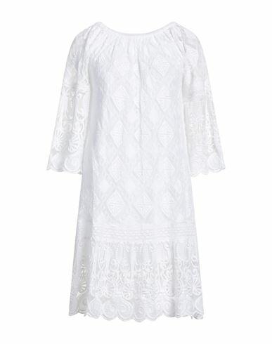 Iconique Woman Mini dress White Cotton Cover