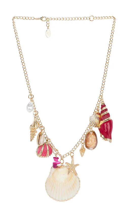 8 Other Reasons Shell Charm Necklace in Metallic Gold Cover