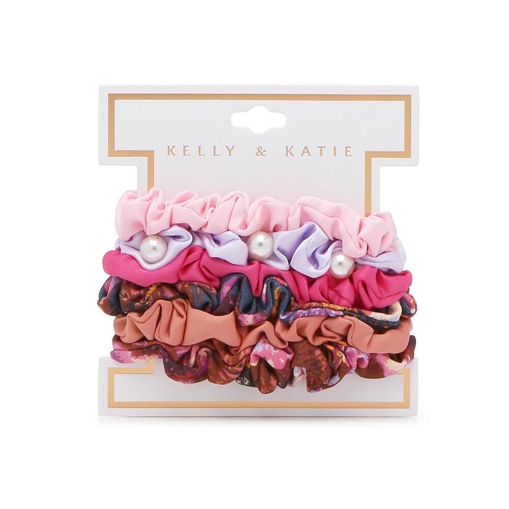 Kelly & Katie Mini Scrunchie Set 6 Pack | Women's | Pink/Purple/Multicolor Cover