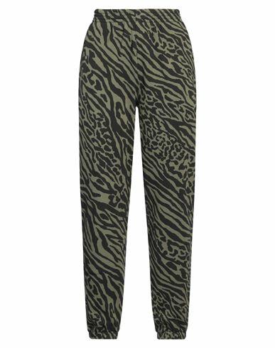 Dundas Woman Pants Military green Cotton Cover