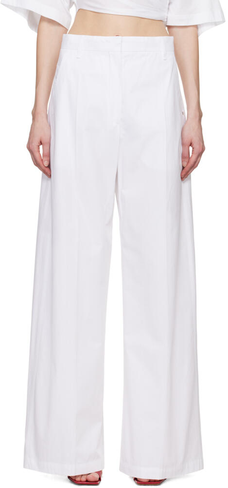 Sportmax White Gebe Trousers Cover