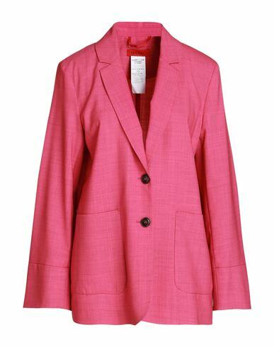 Max & co. Woman Blazer Magenta Polyester, Virgin Wool, Elastane Cover