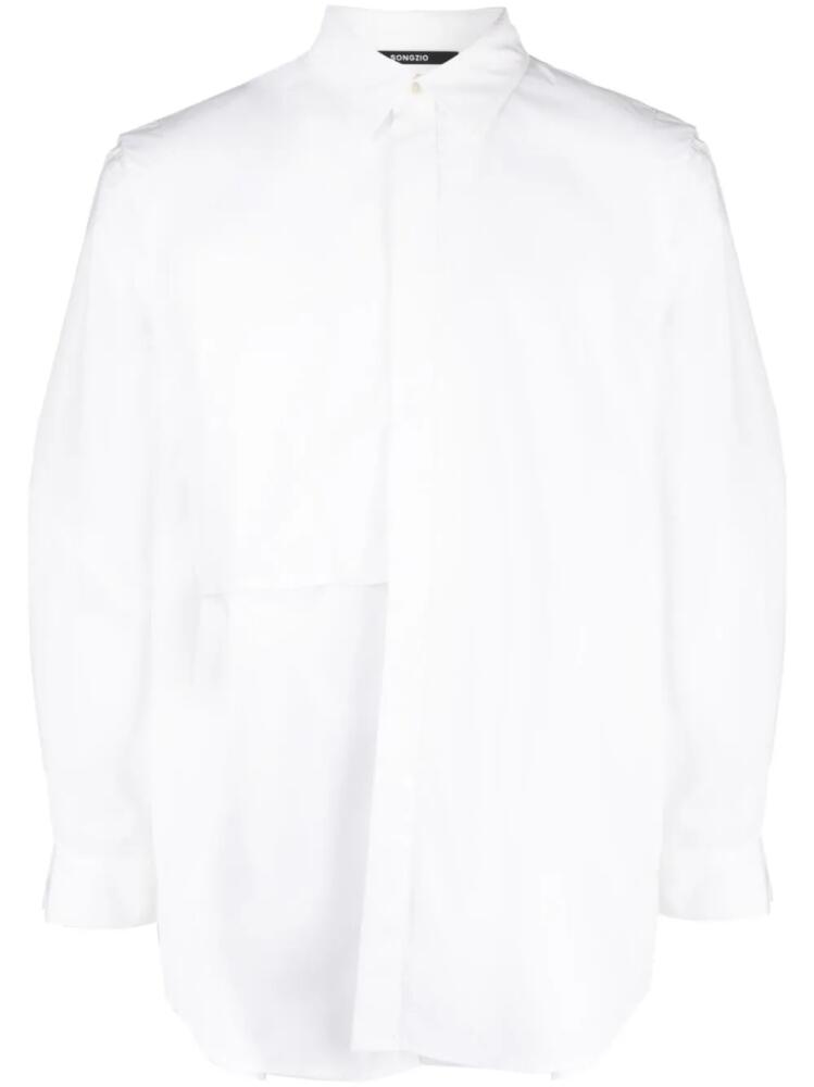 SONGZIO Eclipse panelled shirt - White Cover