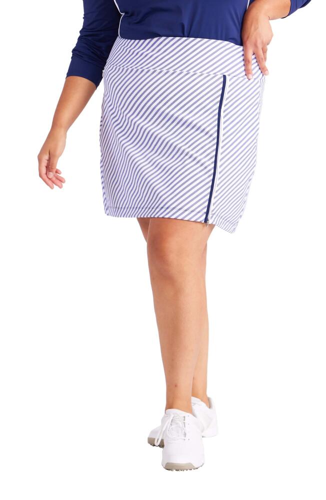 KINONA Sass Stripe Golf Skort in Market Stripe Cover