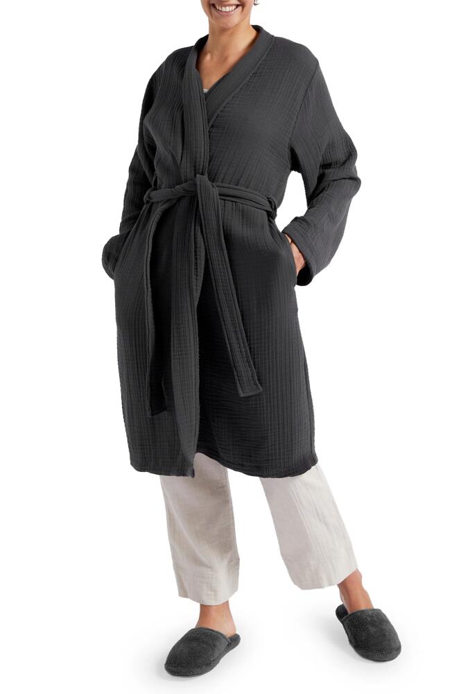 Parachute Gender Inclusive Cloud Cotton Robe in Coal Cover