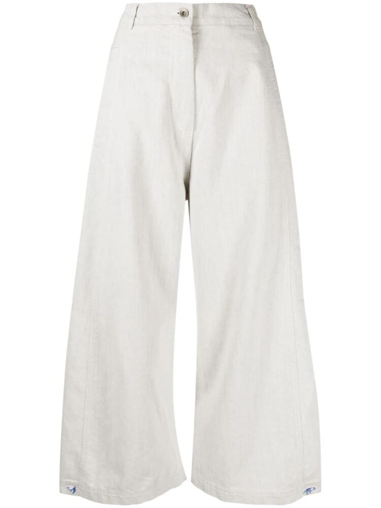 Henrik Vibskov Post high-rise wide-leg jeans - White Cover