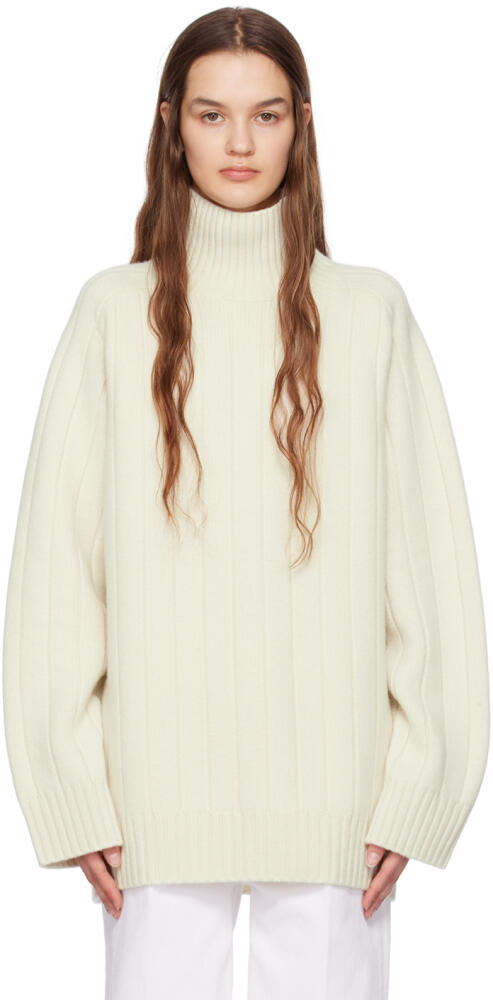 TOTEME Off-White Cashmere Sweater Cover