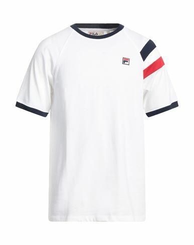 Fila Man T-shirt White Organic cotton Cover