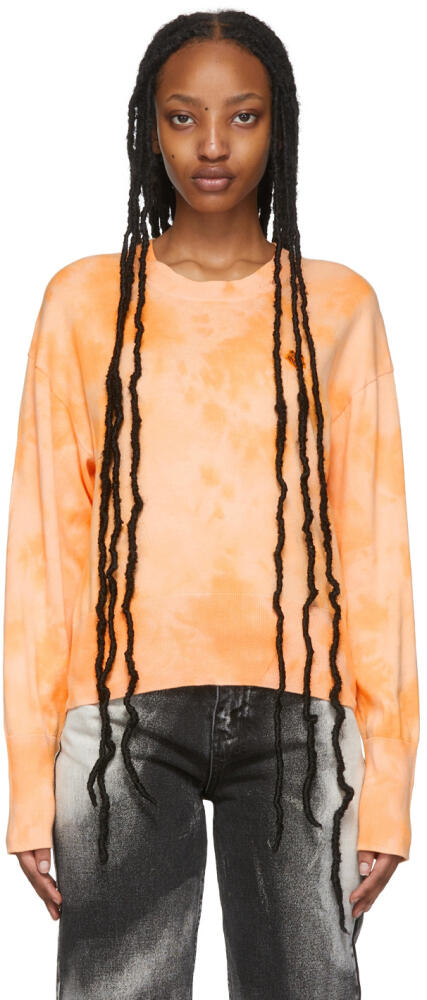 Kenzo Orange Tie-Dye Tiger Crest Sweater Cover