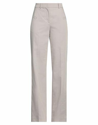 Cedric Charlier Woman Pants Light grey Cotton, Polyamide, Elastane Cover