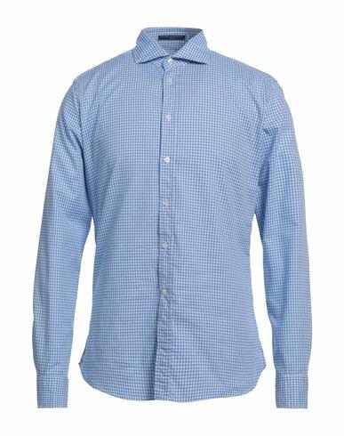 B. d.baggies Man Shirt Light blue Size 15 ½ Cotton Cover