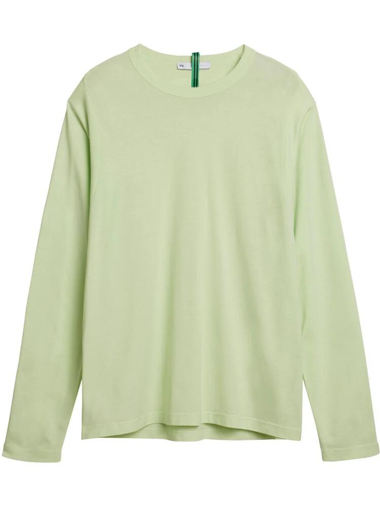 Y-3 long sleeve cut-out detail top - Green Cover